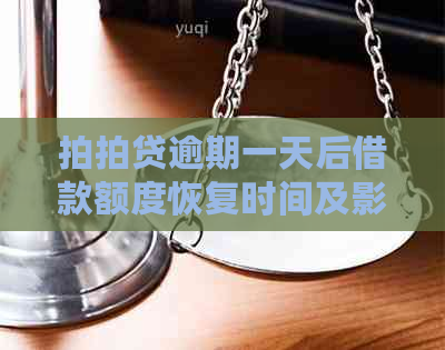 逾期一天后借款额度恢复时间及影响全解析，避免用户再陷困境