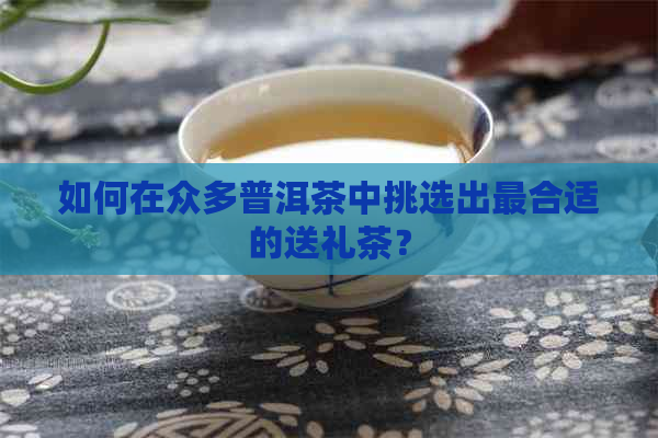 如何在众多普洱茶中挑选出最合适的送礼茶？