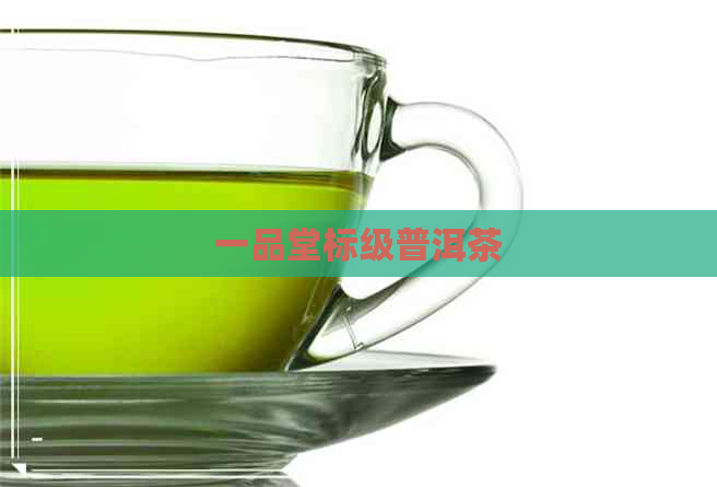 一品堂标级普洱茶