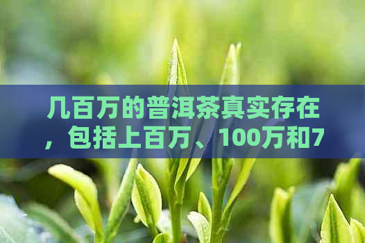 几百万的普洱茶真实存在，包括上百万、100万和7200万的普洱茶。