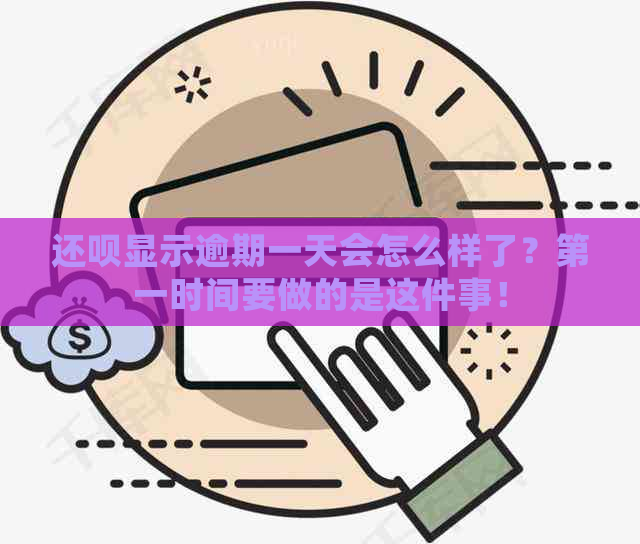 还呗显示逾期一天会怎么样了？之一时间要做的是这件事！