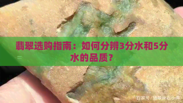 翡翠选购指南：如何分辨3分水和5分水的品质？