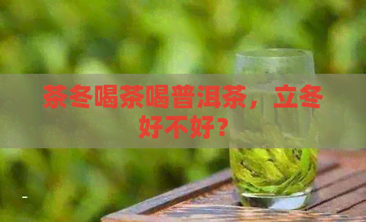 茶冬喝茶喝普洱茶，立冬好不好？