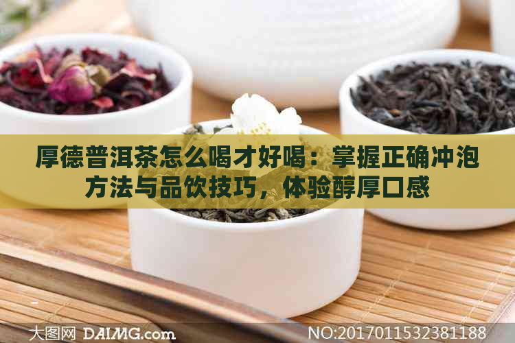 厚德普洱茶怎么喝才好喝：掌握正确冲泡方法与品饮技巧，体验醇厚口感