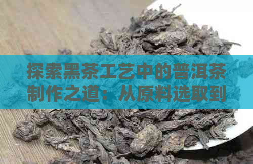 探索黑茶工艺中的普洱茶制作之道：从原料选取到熟化过程的详细介绍