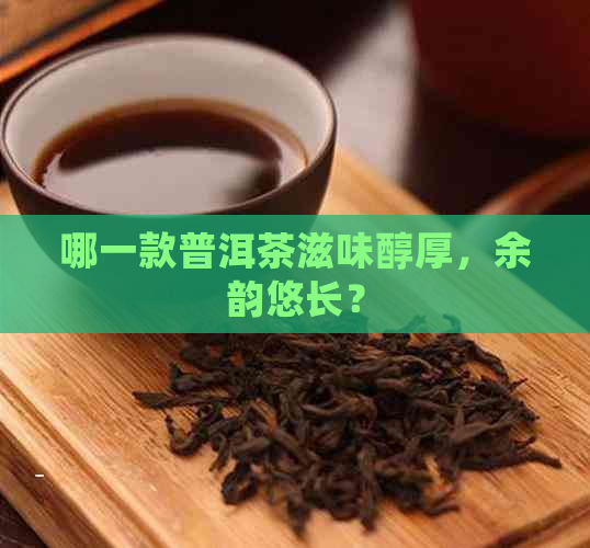 哪一款普洱茶滋味醇厚，余韵悠长？