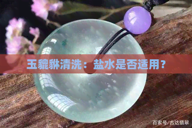 玉貔貅清洗：盐水是否适用？