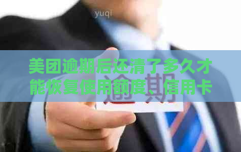 美团逾期后还清了多久才能恢复使用额度、信用卡和花呗