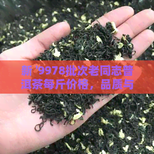 新 '9978批次老同志普洱茶每斤价格，品质与口感如何？'