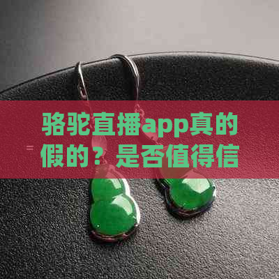 骆驼直播app真的假的？是否值得信任和使用？