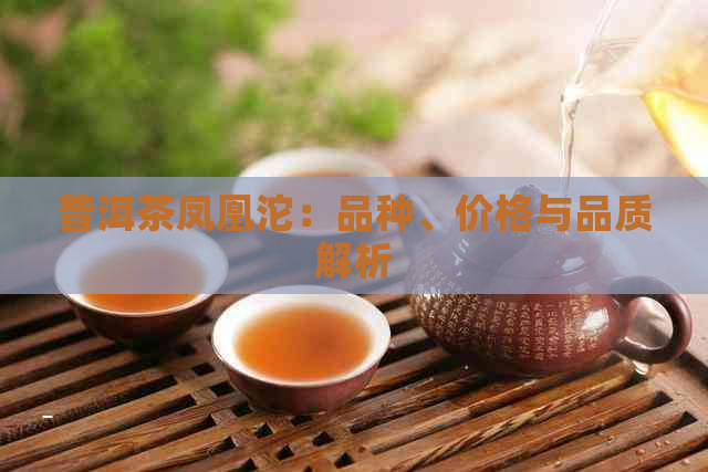 普洱茶凤凰沱：品种、价格与品质解析