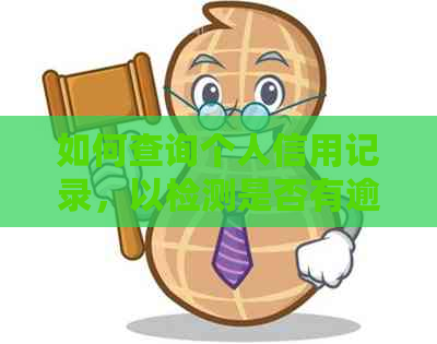 如何查询个人信用记录，以检测是否有逾期情况？