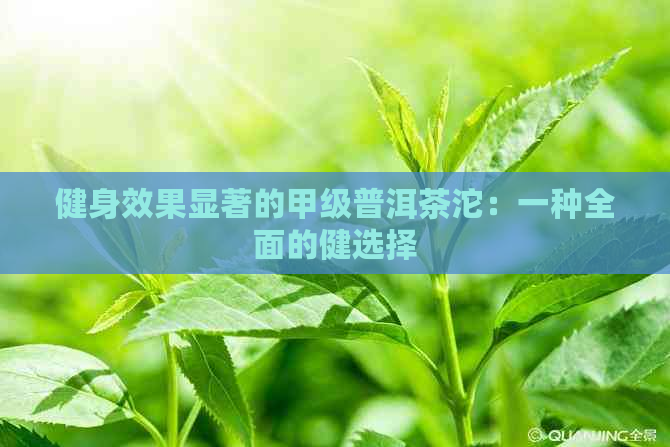 健身效果显著的甲级普洱茶沱：一种全面的健选择