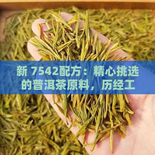 新 7542配方：精心挑选的普洱茶原料，历经工艺打造的独特风味