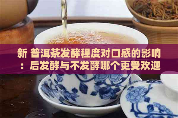 新 普洱茶发酵程度对口感的影响：后发酵与不发酵哪个更受欢迎？