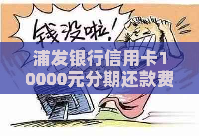 浦发银行信用卡10000元分期还款费用是多少？