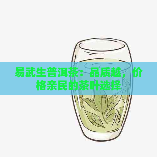 易武生普洱茶：品质越，价格亲民的茶叶选择