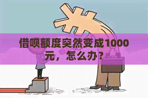 借呗额度突然变成1000元，怎么办？