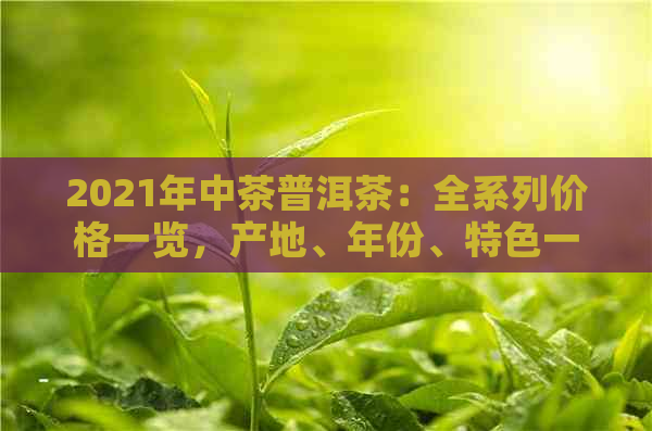 2021年中茶普洱茶：全系列价格一览，产地、年份、特色一应俱全！