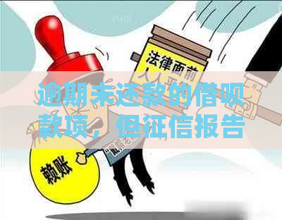 逾期未还款的借呗款项，但报告中并未显示的相关问题解答