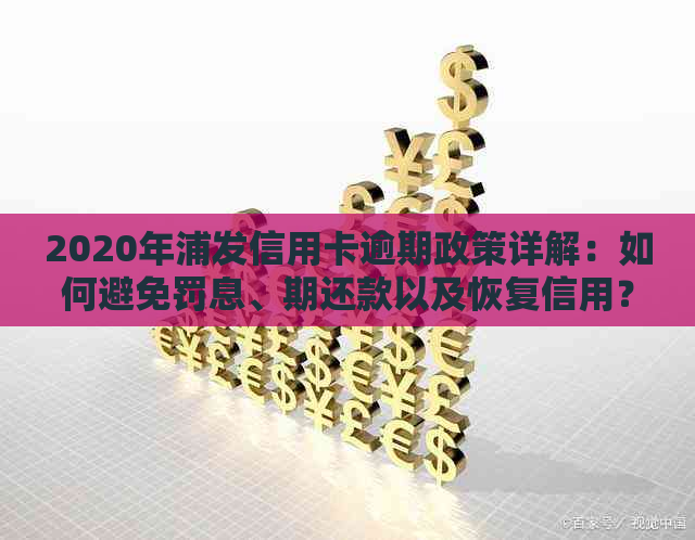 2020年浦发信用卡逾期政策详解：如何避免罚息、期还款以及恢复信用？