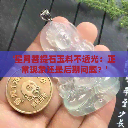 '星月菩提石玉料不透光：正常现象还是后期问题？'