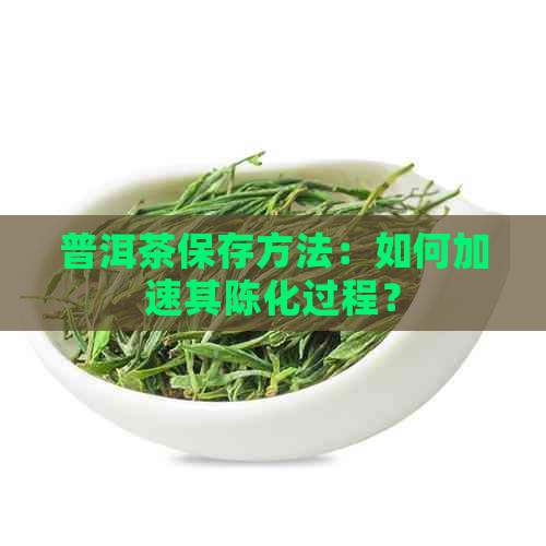 普洱茶保存方法：如何加速其陈化过程？