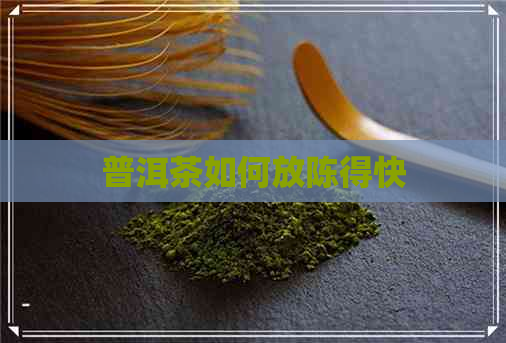 普洱茶如何放陈得快