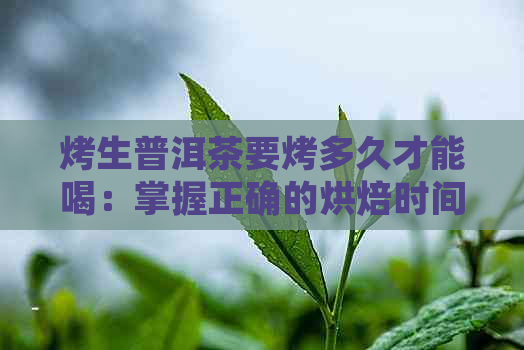 烤生普洱茶要烤多久才能喝：掌握正确的烘焙时间