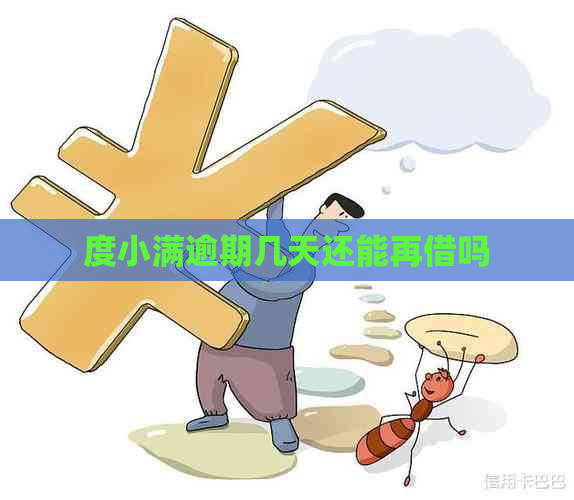 度小满逾期几天还能再借吗