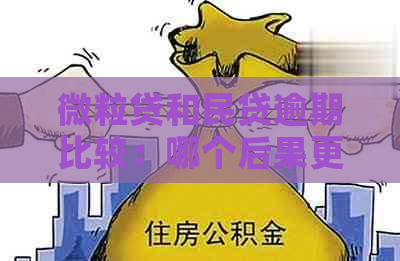 微粒贷和民贷逾期比较：哪个后果更严重？了解二者差异以避免不良信用记录