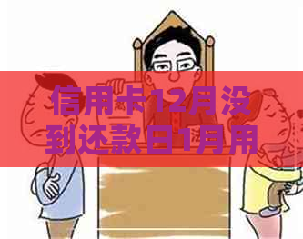 信用卡12月没到还款日1月用的什么时候还