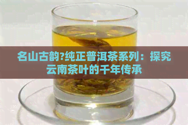 名山古韵?纯正普洱茶系列：探究云南茶叶的千年传承