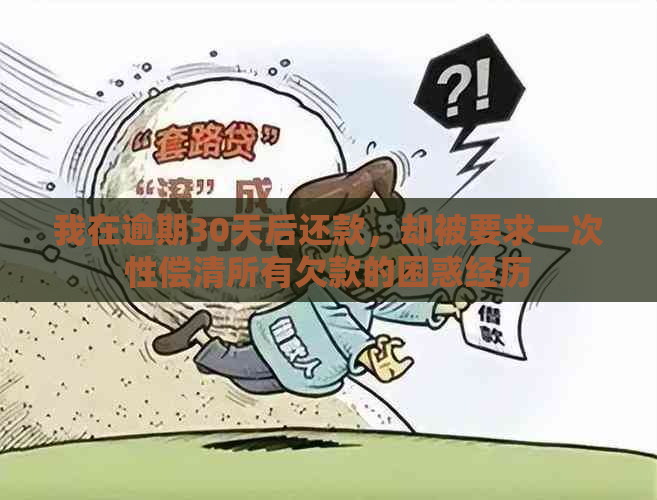 我在逾期30天后还款，却被要求一次性偿清所有欠款的困惑经历