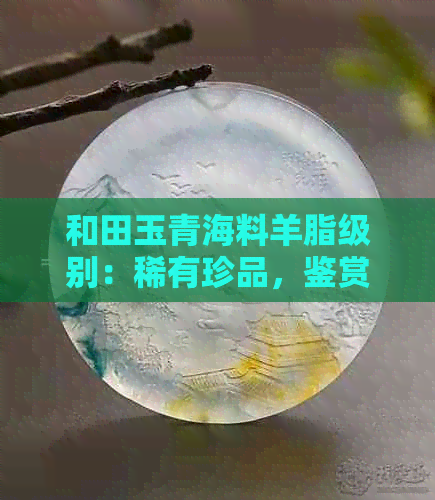 和田玉青海料羊脂级别：稀有珍品，鉴赏与收藏之道