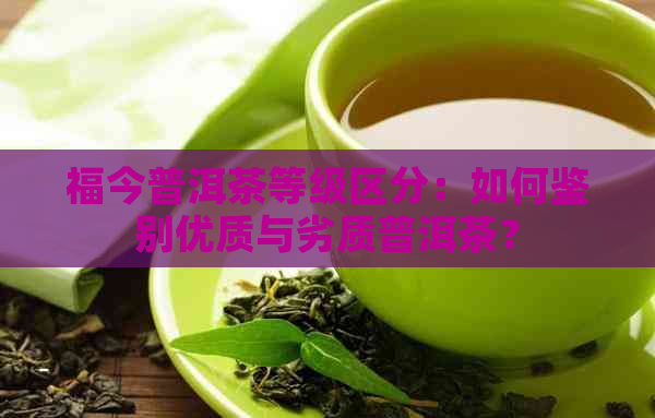 福今普洱茶等级区分：如何鉴别优质与劣质普洱茶？