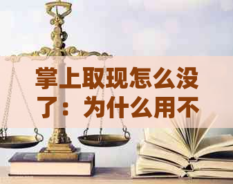 掌上取现怎么没了：为什么用不了了？