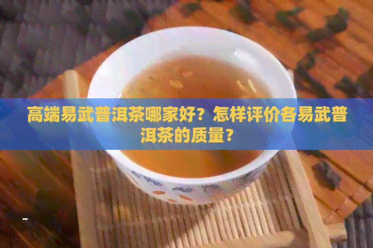 高端易武普洱茶哪家好？怎样评价各易武普洱茶的质量？