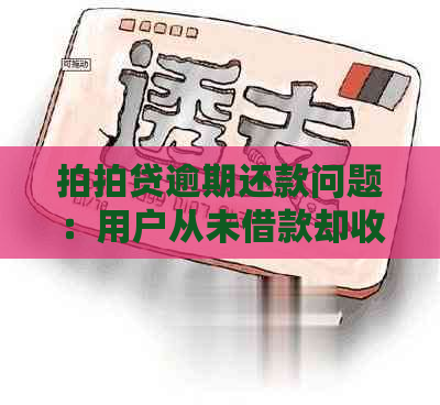 逾期还款问题：用户从未借款却收到催款信？如何解决？