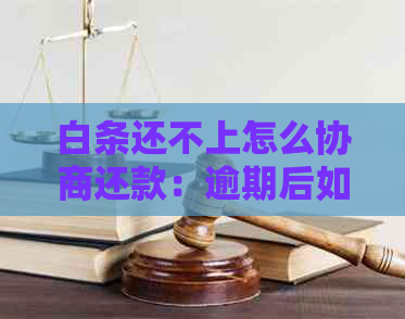 白条还不上怎么协商还款：逾期后如何协商还本金及调整还款金额