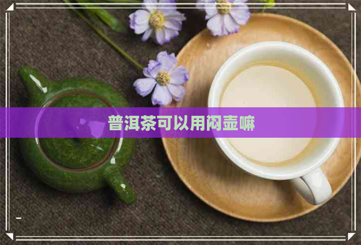 普洱茶可以用闷壶嘛