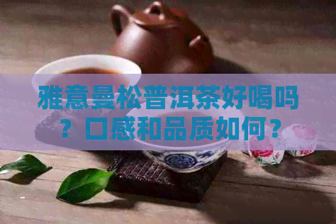 雅意曼松普洱茶好喝吗？口感和品质如何？