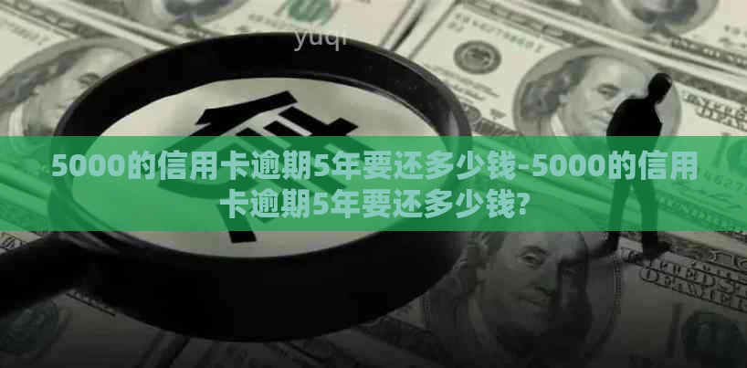 5000的信用卡逾期5年要还多少钱-5000的信用卡逾期5年要还多少钱?