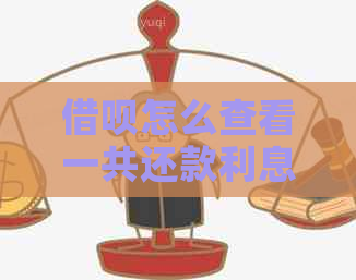 借呗怎么查看一共还款利息及未偿还金额