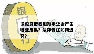 微粒贷逾期刑事责任怎么办？