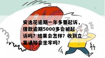 逾期一年多的安逸花债务是否会触发坐牢风险？收到立案通知后的处理方法