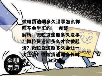 新微粒贷逾期后果及解决方案，是否会被起诉或坐牢？