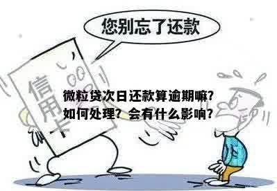 微粒贷的逾期还款处理方式：一天算逾期吗？