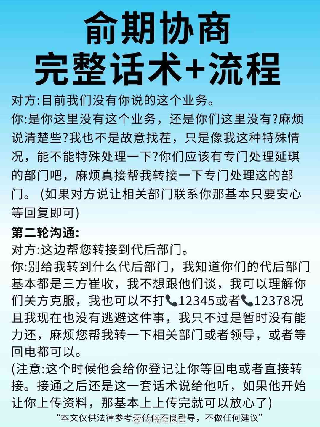 协商还款话术,全面解决用户还款问题及相关疑虑