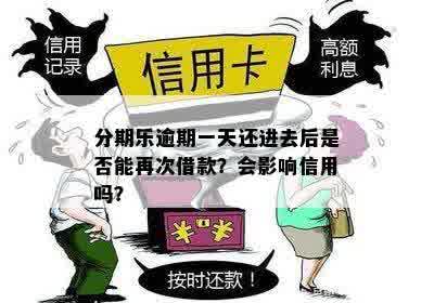 逾期一天后，客户如何再次借款并还款？